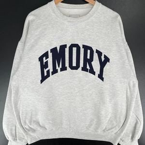 Emory University Spellout Ash College Retro Vintage Sweatshirt